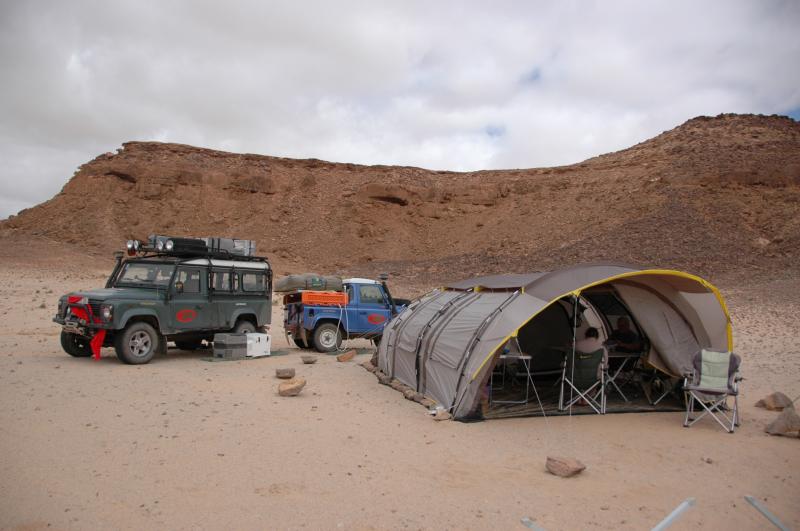 Le camp de base, au pied de la montagne du vent !!!